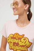 Футболка Superdry жіночий колір рожевий (3497998)