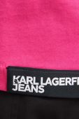 Бавовняна футболка Karl Lagerfeld Jeans колір рожевий