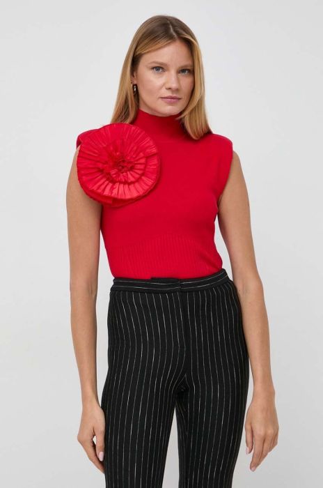 Безрукавка Twinset колір червоний легкий гольф