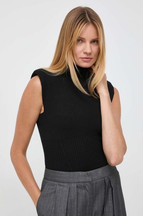 Безрукавка Twinset колір чорний легкий гольф