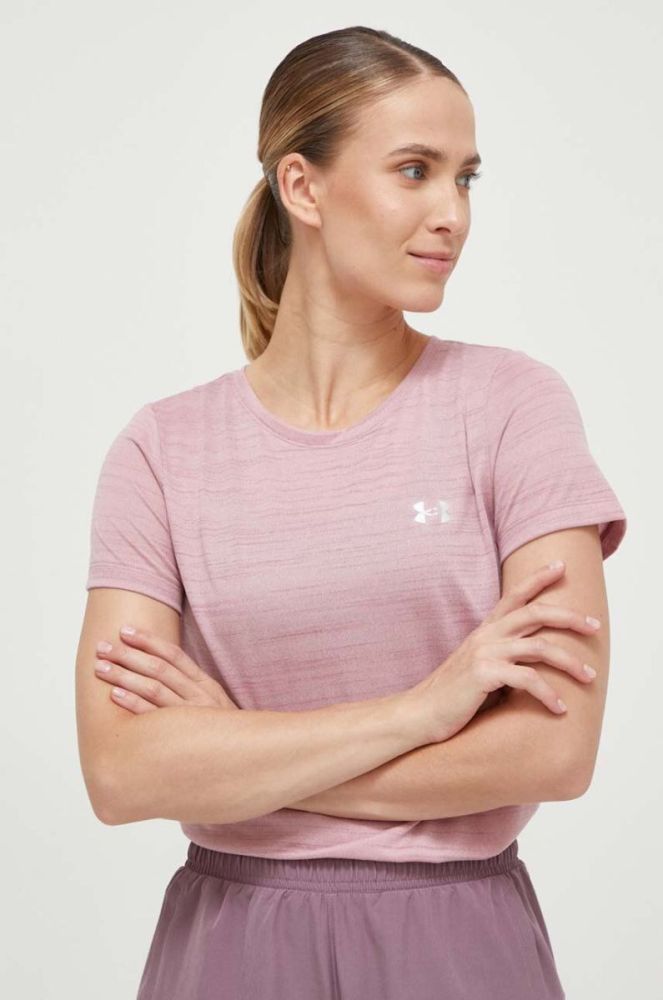 Тренувальна футболка Under Armour Tech колір рожевий (3649357) фото 4