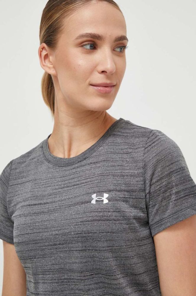 Тренувальна футболка Under Armour Tech колір сірий фото 4
