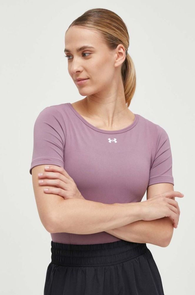 Тренувальна футболка Under Armour колір фіолетовий фото 4