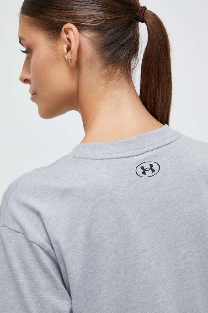 Футболка Under Armour жіночий колір сірий фото 5