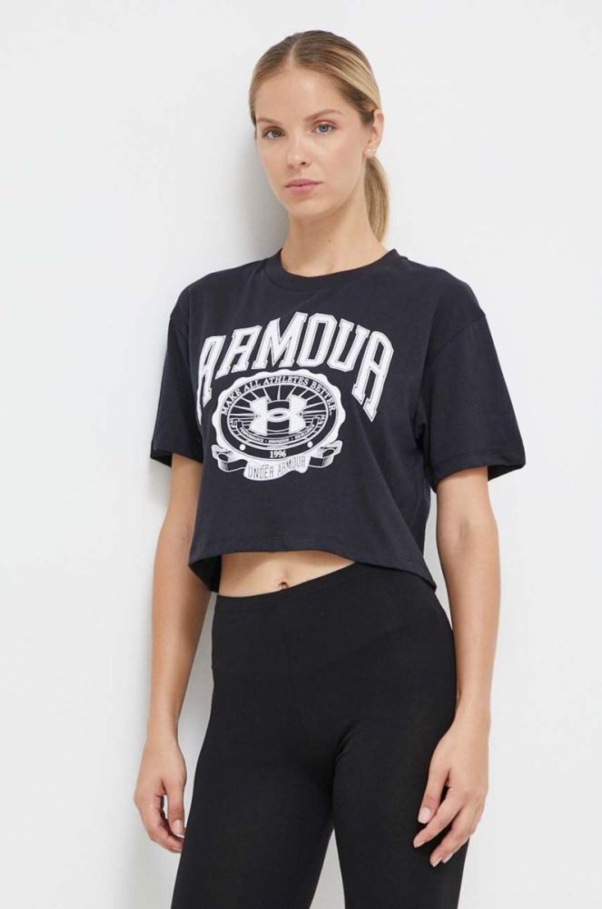 Футболка Under Armour жіночий колір чорний (3603510) фото 4