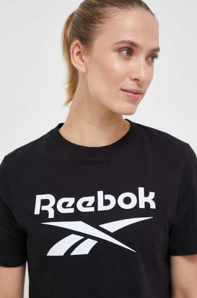 Футболка Reebok Reebok Identity жіноча колір чорний фото 4