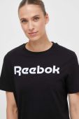 Бавовняна футболка Reebok колір чорний (3542899)