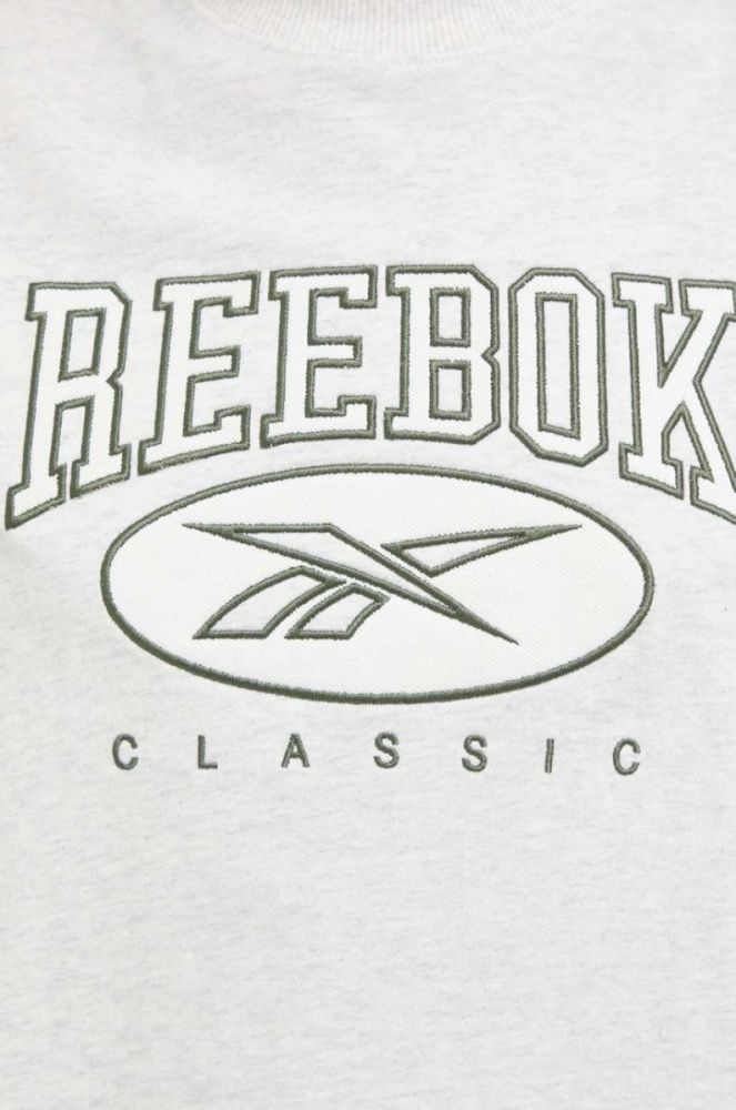 Бавовняна футболка Reebok Classic колір сірий (3464019) фото 5