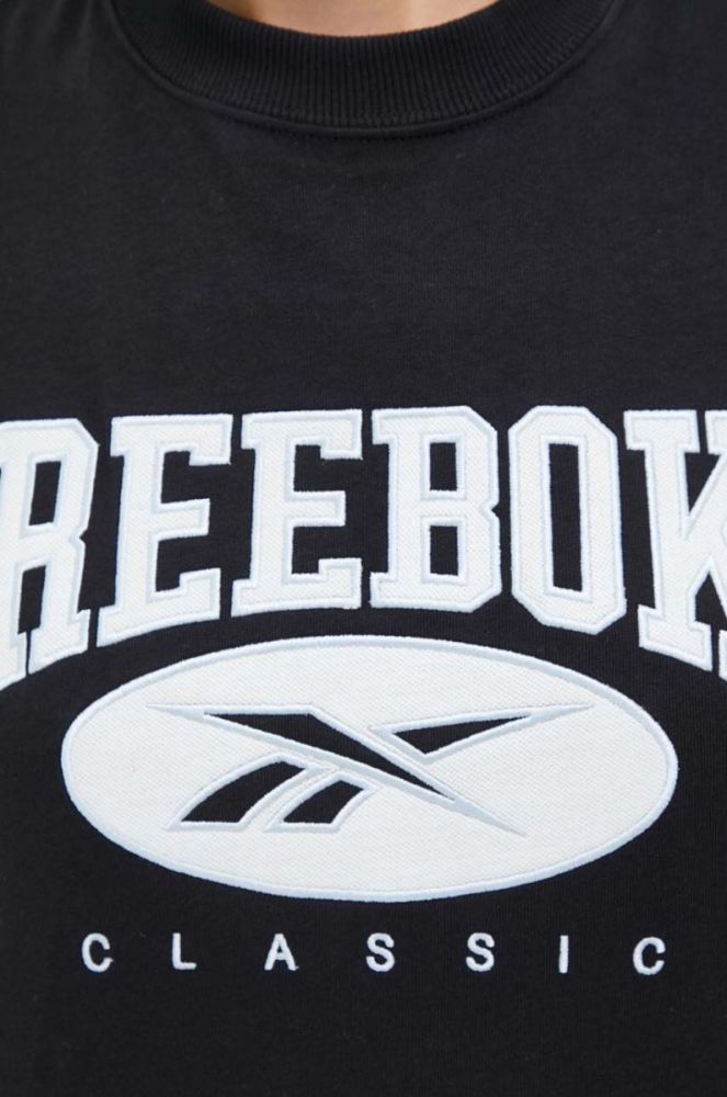 Бавовняна футболка Reebok Classic колір чорний (3459814) фото 5