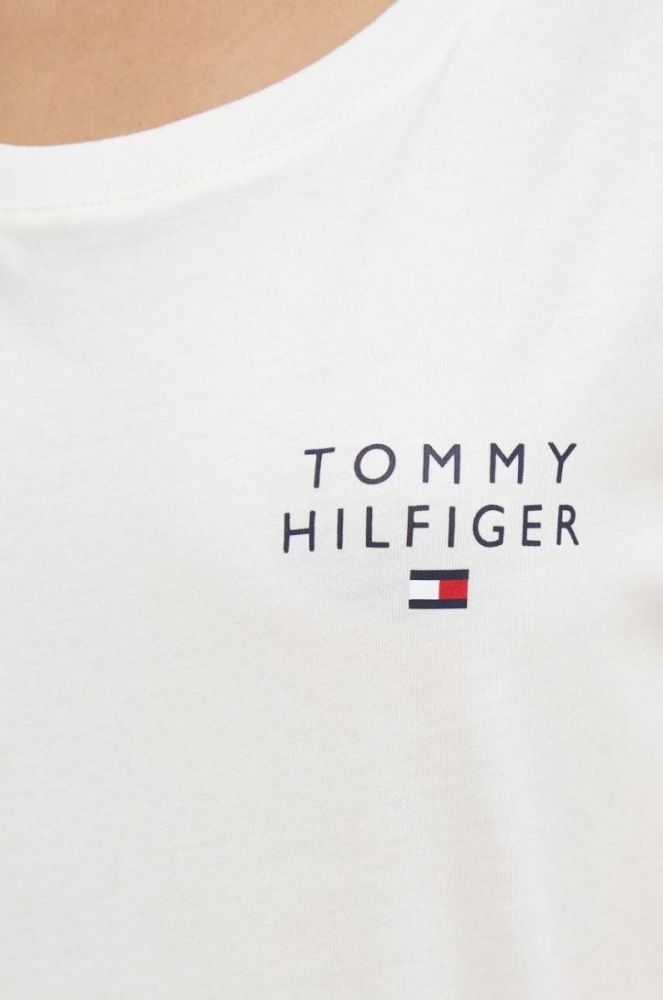 Бавовняна футболка lounge Tommy Hilfiger колір бежевий фото 5