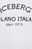 Бавовняна футболка Iceberg колір білий