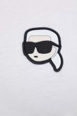 Бавовняна футболка Karl Lagerfeld колір білий (3504960)