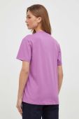 Бавовняна футболка Karl Lagerfeld колір фіолетовий (3677511)