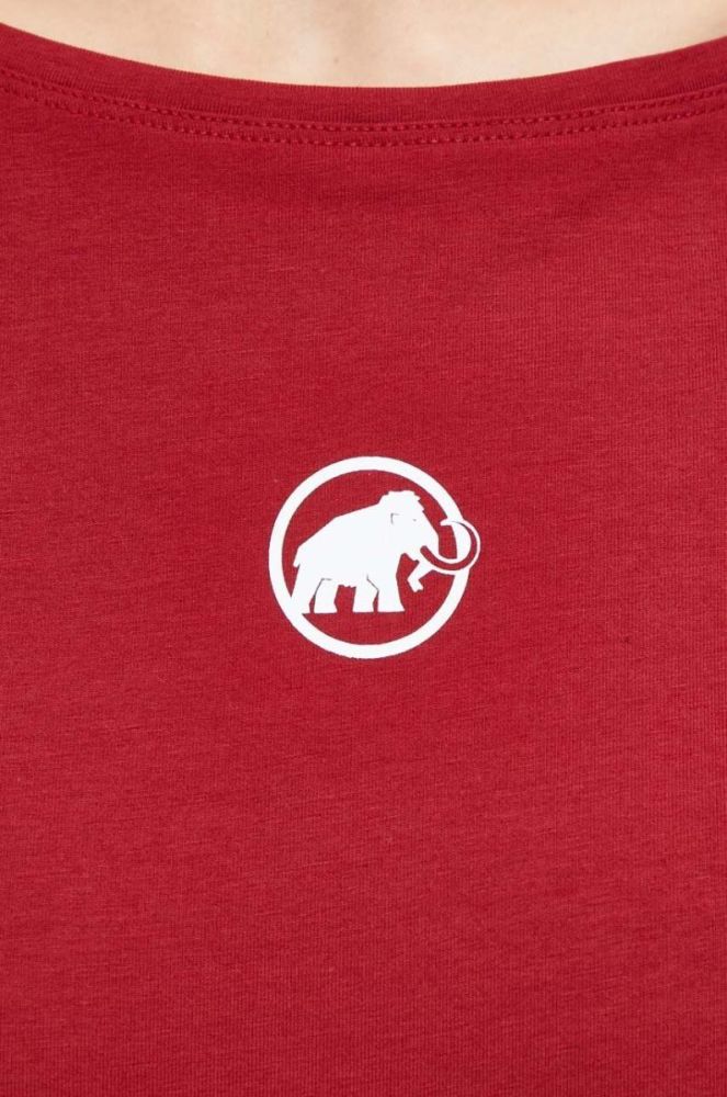 Футболка Mammut Seon жіноча колір бордовий фото 5