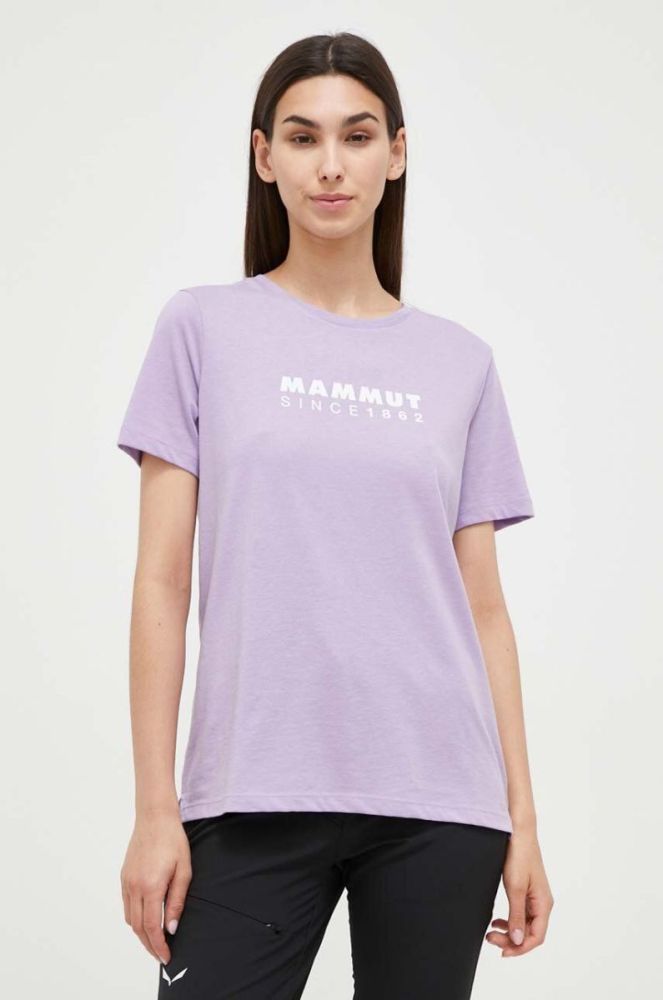 Спортивна футболка Mammut Core колір фіолетовий фото 4