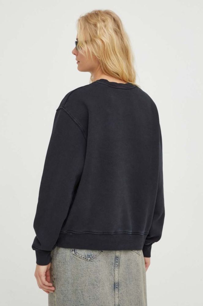 Бавовняна кофта The Kooples жіноча колір чорний з принтом (3689295) фото 3