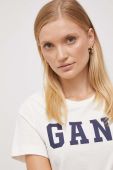 Бавовняна футболка Gant жіночий колір бежевий