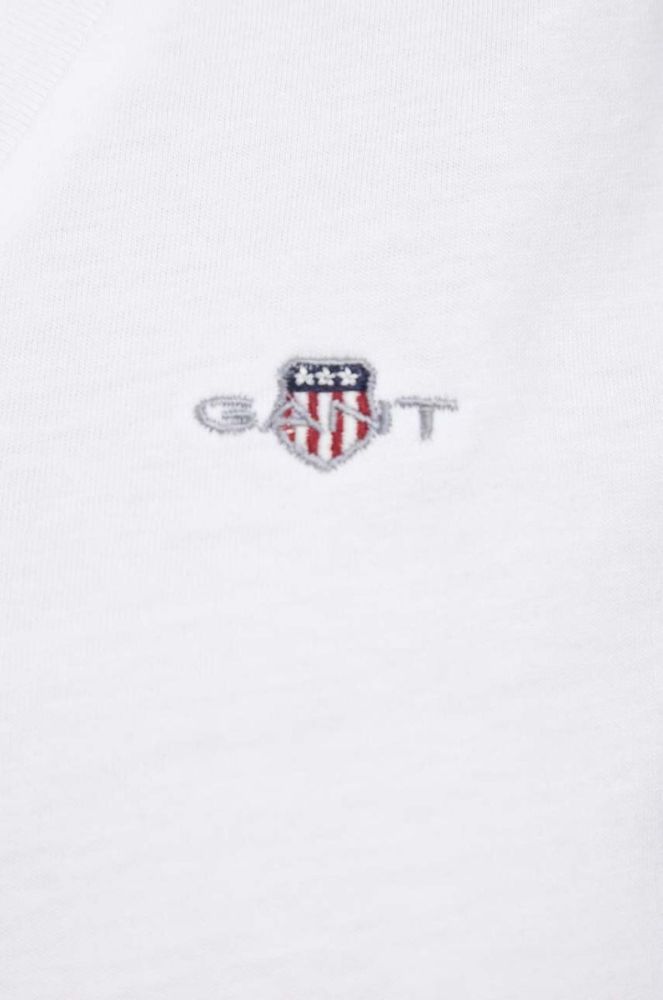 Бавовняна футболка Gant колір білий (3560442) фото 5