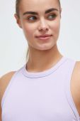 Топ для тренувань Casall Defined Rib колір фіолетовий