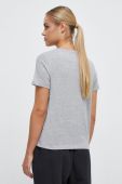 Бавовняна футболка Reebok колір сірий