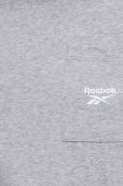 Бавовняна футболка Reebok колір сірий