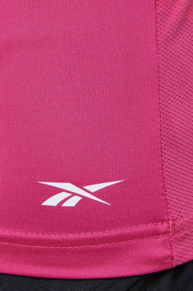 Футболка для тренувань Reebok Workout Ready колір рожевий фото 5