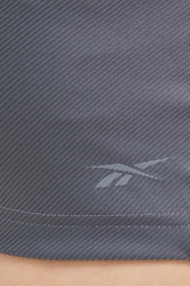 Топ для йоги Reebok колір сірий фото 5
