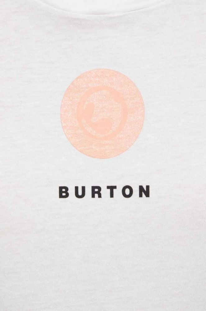 Бавовняна футболка Burton жіночий колір білий фото 5