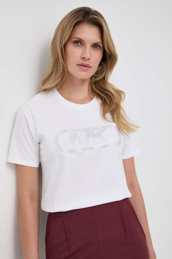 Бавовняна футболка MICHAEL Michael Kors жіночий колір білий