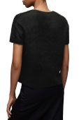 Футболка з домішкою кашеміру AllSaints Rebel колір чорний