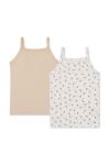 Дитячий топ Konges Sl?jd 2-pack колір бежевий (3524776)