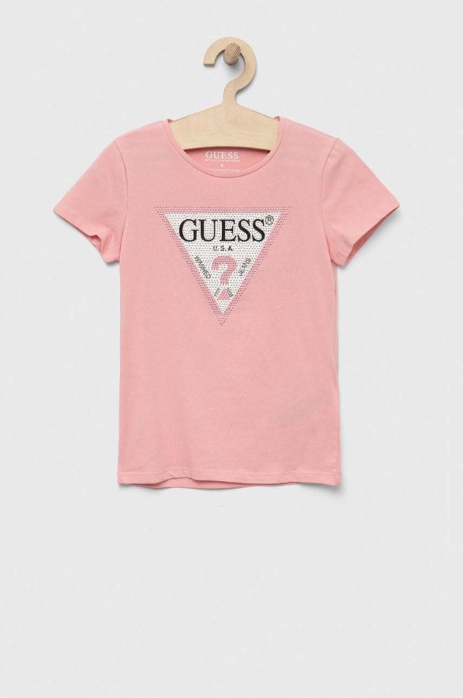 Дитяча футболка Guess колір рожевий (3333232)