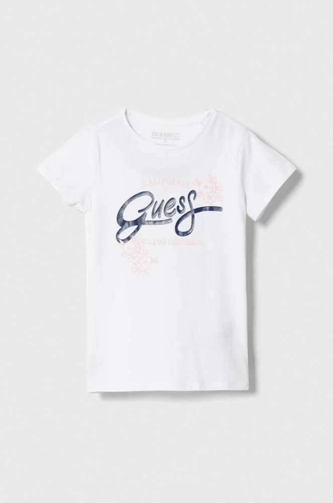 Дитяча футболка Guess колір білий (3508551)