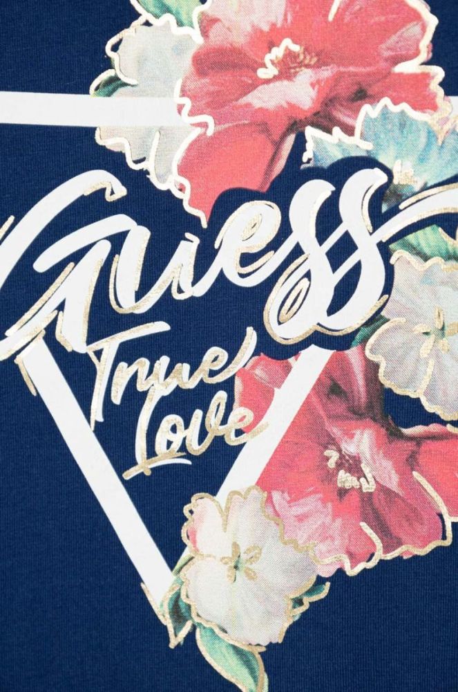 Дитяча футболка Guess колір синій (3508576) фото 3
