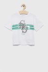 Дитяча бавовняна футболка Guess колір білий (3299645)