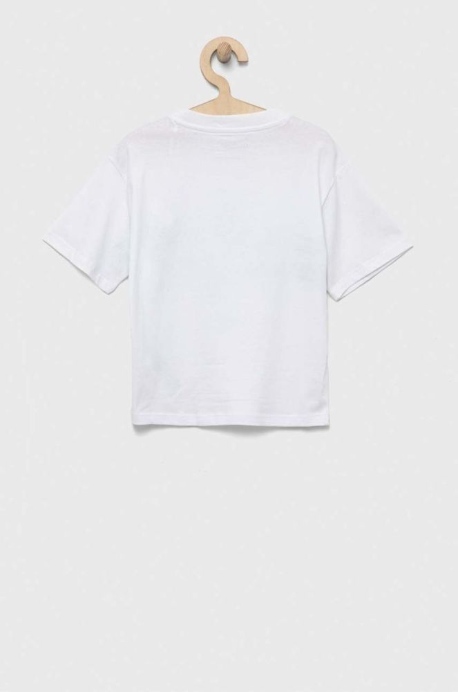 Дитяча бавовняна футболка Guess колір білий (3299645) фото 2