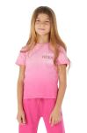 Дитяча бавовняна футболка Guess колір рожевий (3447808)