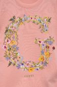Дитяча бавовняна футболка Guess колір рожевий (3299676)