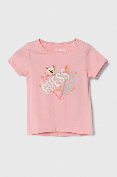 Дитяча футболка Guess колір рожевий (3375493)