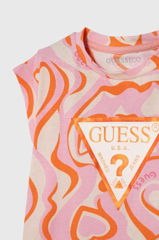 Дитяча футболка Guess колір рожевий (3435334) фото 3