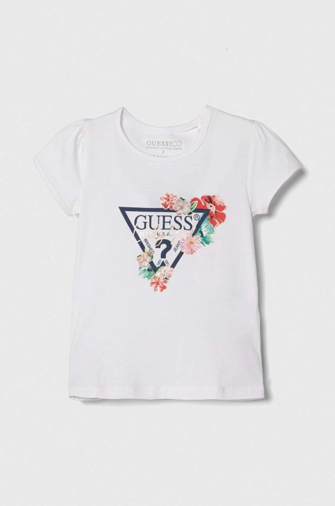 Дитяча футболка Guess колір білий (3524790)