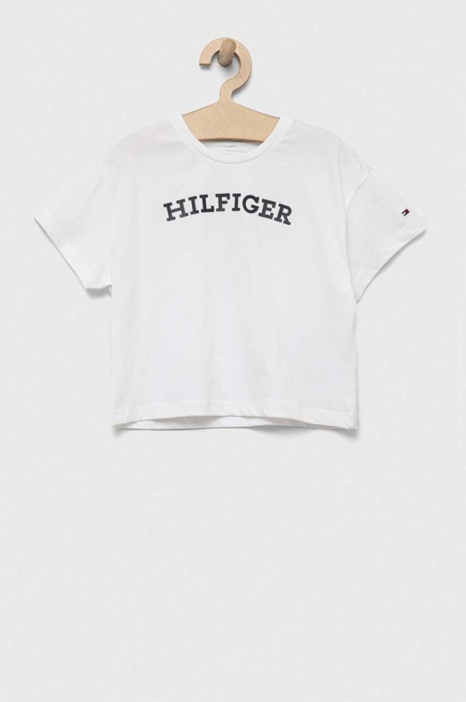 Дитяча бавовняна футболка Tommy Hilfiger колір білий (3313847)