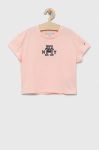 Дитяча бавовняна футболка Tommy Hilfiger колір рожевий (3333245)