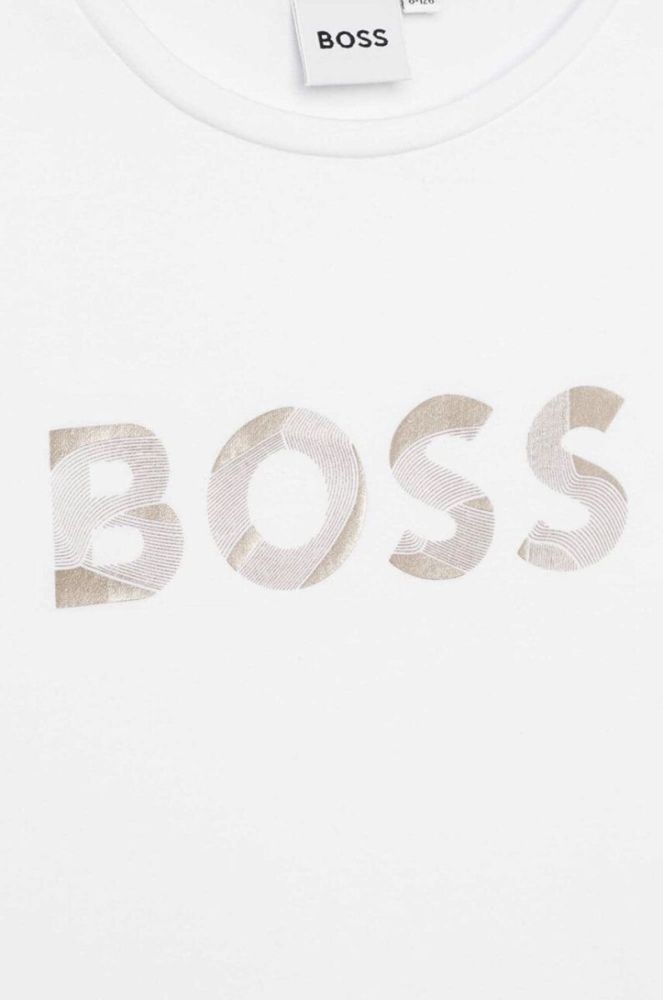 Дитяча футболка BOSS колір білий (3447828) фото 4