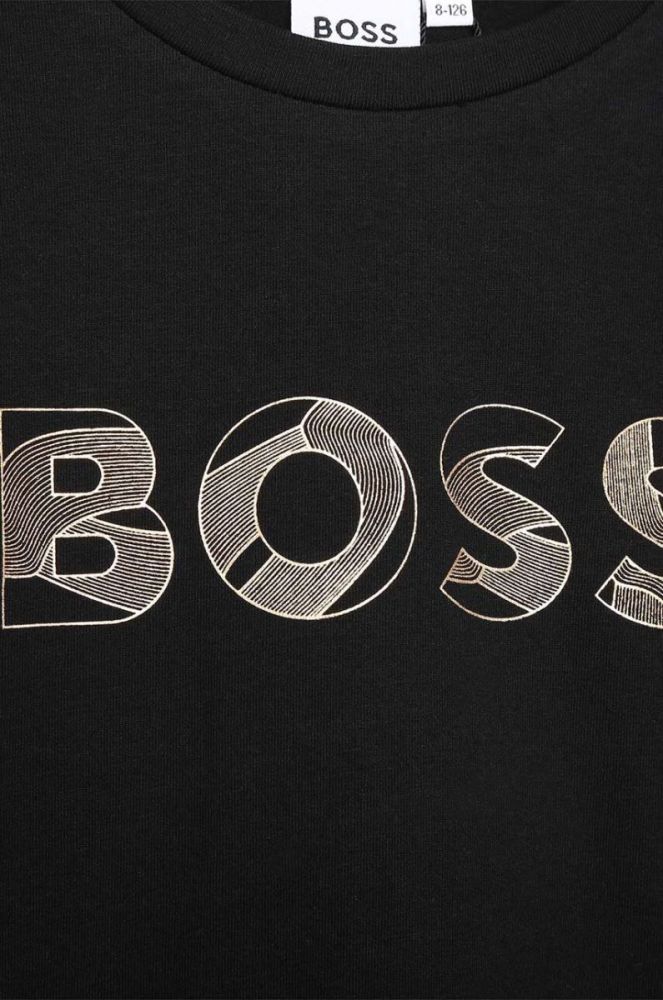 Дитяча футболка BOSS колір чорний (3447839) фото 3