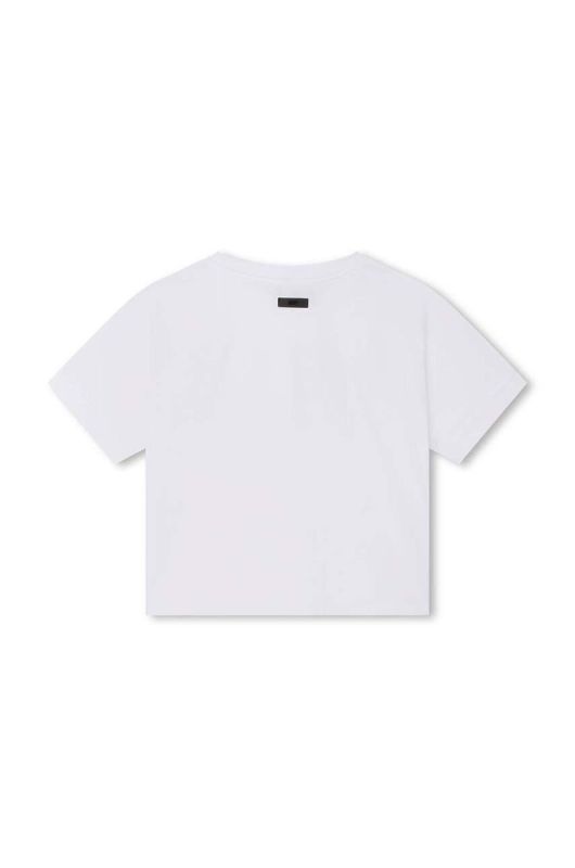 Дитяча бавовняна футболка Dkny колір білий (3426441) фото 2