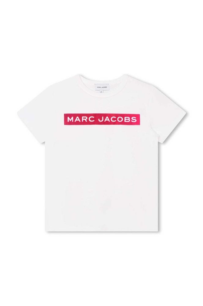 Дитяча бавовняна футболка Marc Jacobs колір білий (3422370)