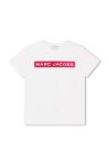 Дитяча бавовняна футболка Marc Jacobs колір білий (3422373)