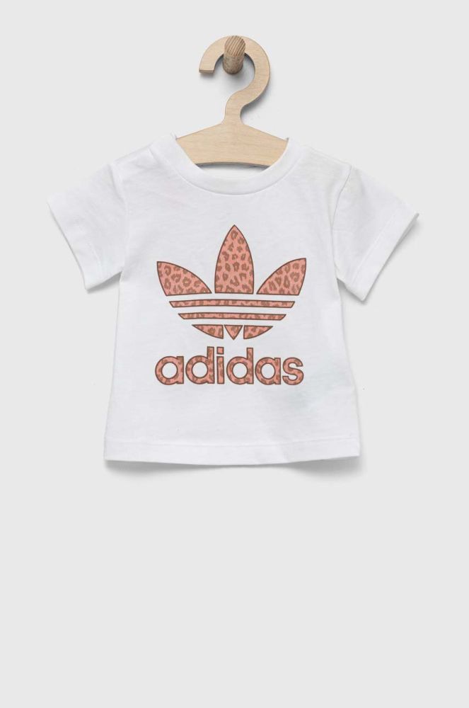 Дитяча бавовняна футболка adidas Originals колір білий (3306367)