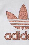 Дитяча бавовняна футболка adidas Originals колір білий (3306367)